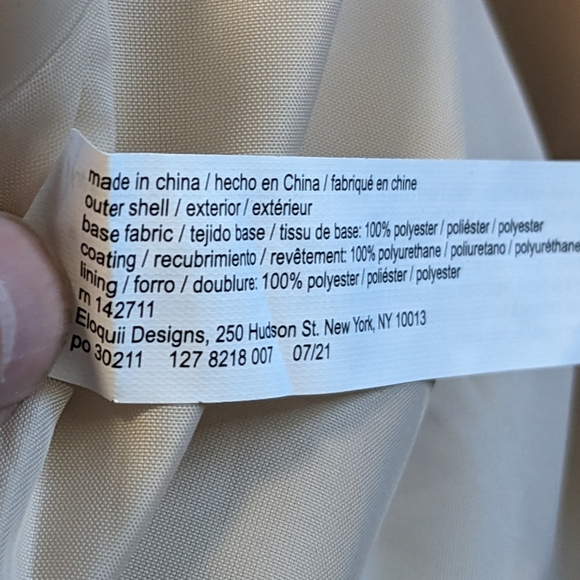 Eloquii Cream Blazer Structured Tailoring Vegan Leather Career  Flaw Size 26 - Picture 7 of 9